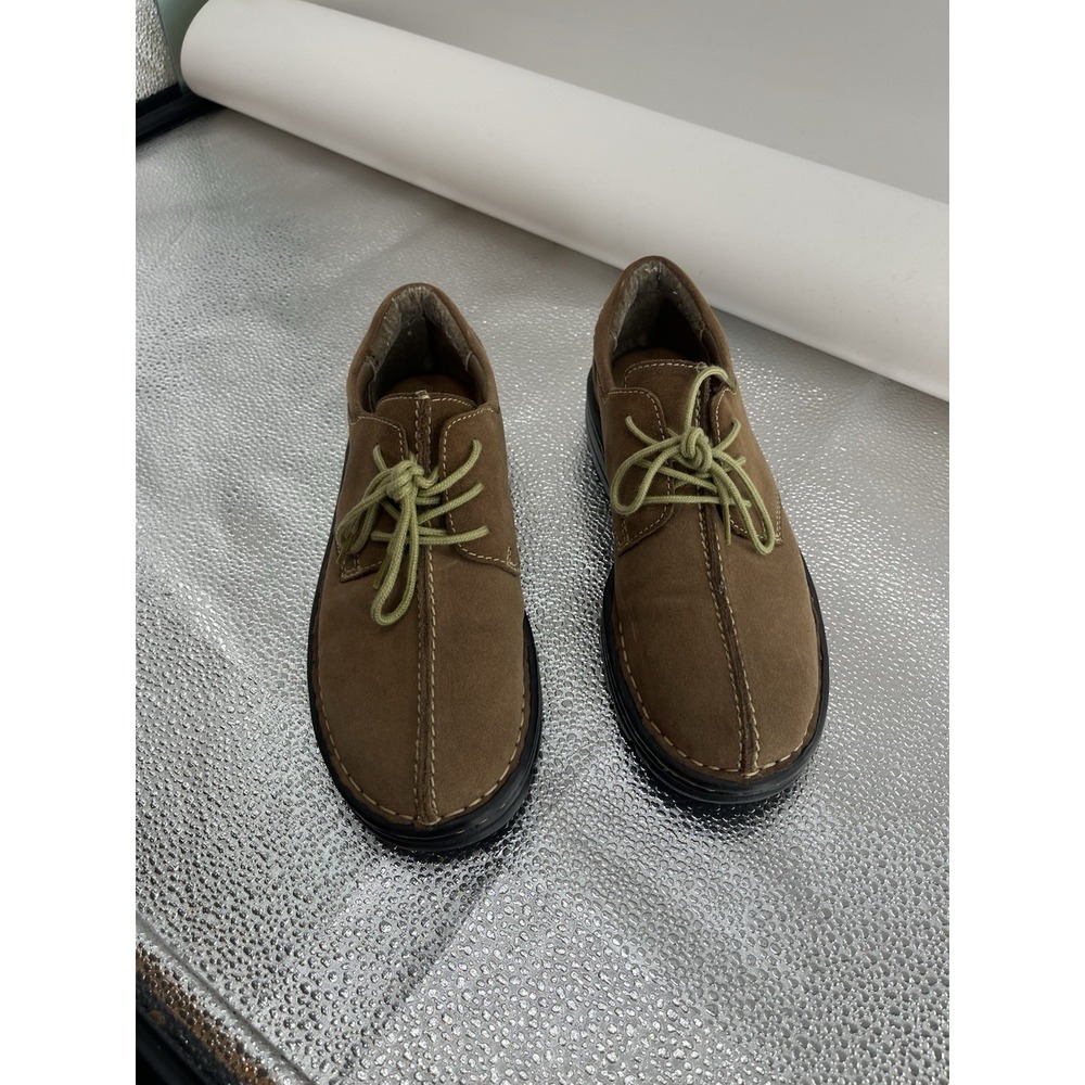 Earth Shoe Mens 6  Brown Suede Leather Nubuck‎ Lace Up